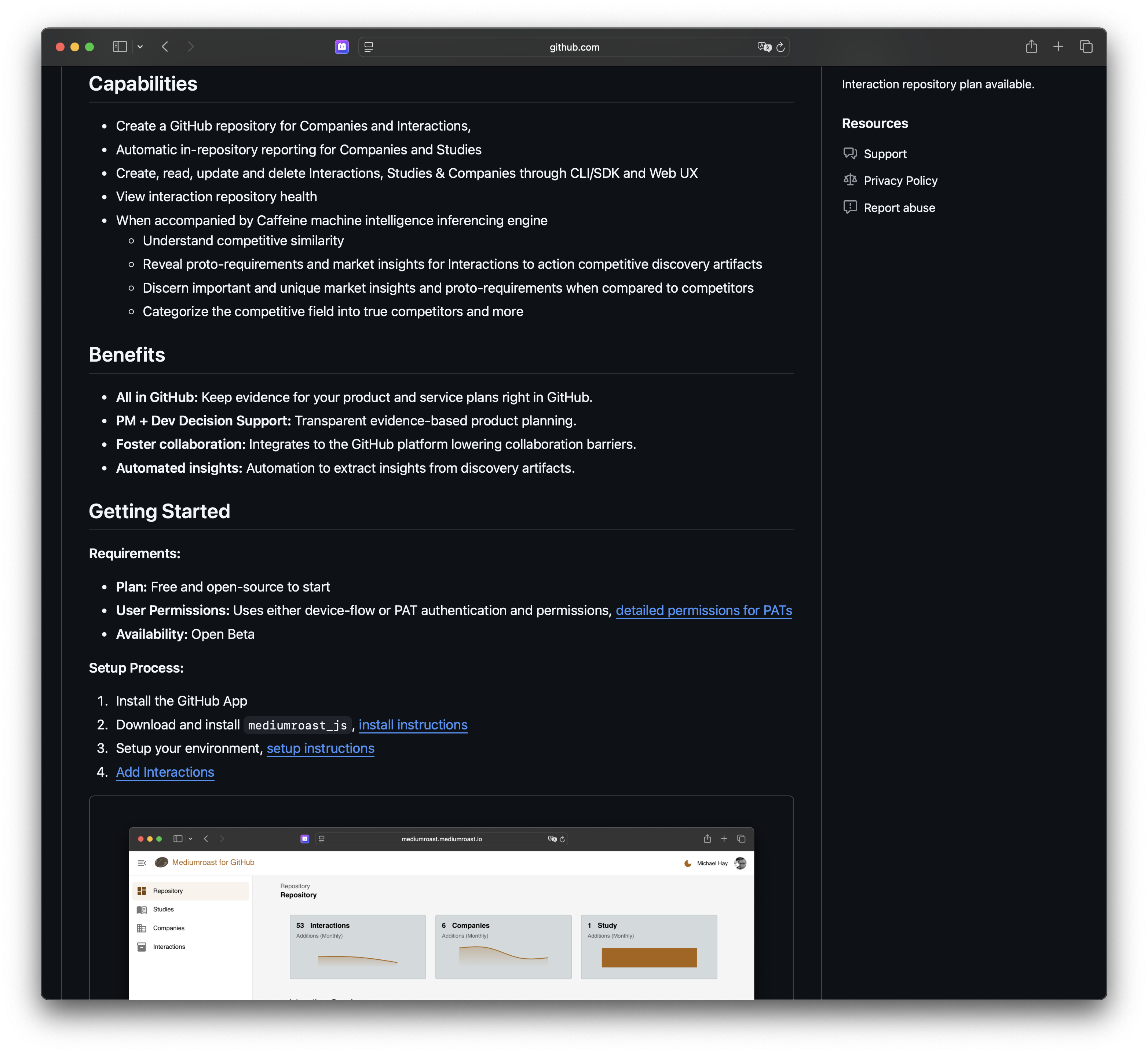 Mediumroast for GitHub repository